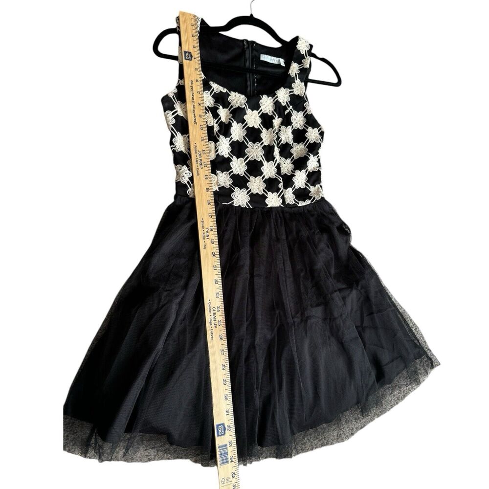 Jun & Ivy Black Tulle Fit & Flare Fairy Grunge Dark Romantic Dress Sz Medium USA - Picture 3 of 9